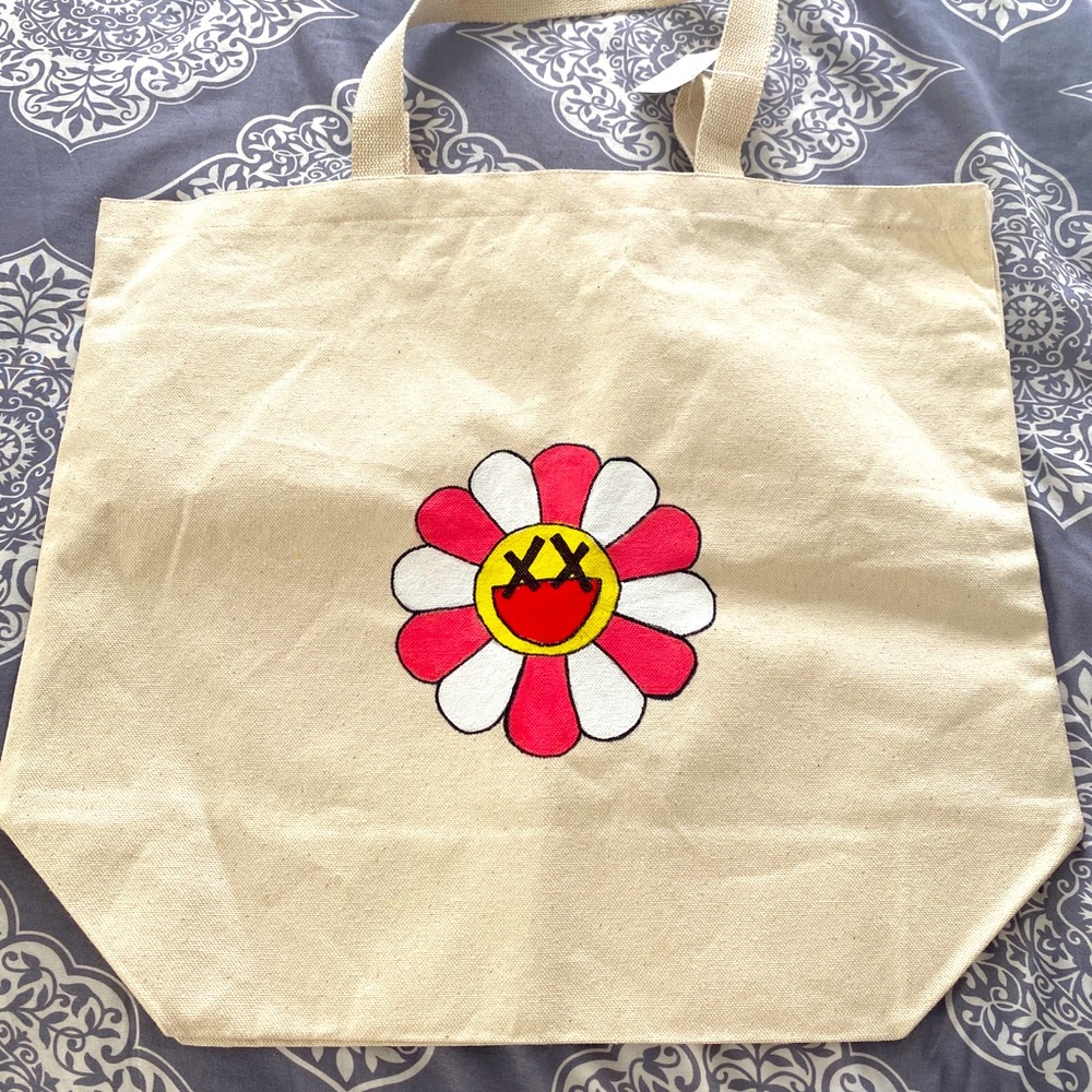 Customized Takashi Murakami x Kaws Tote Bag